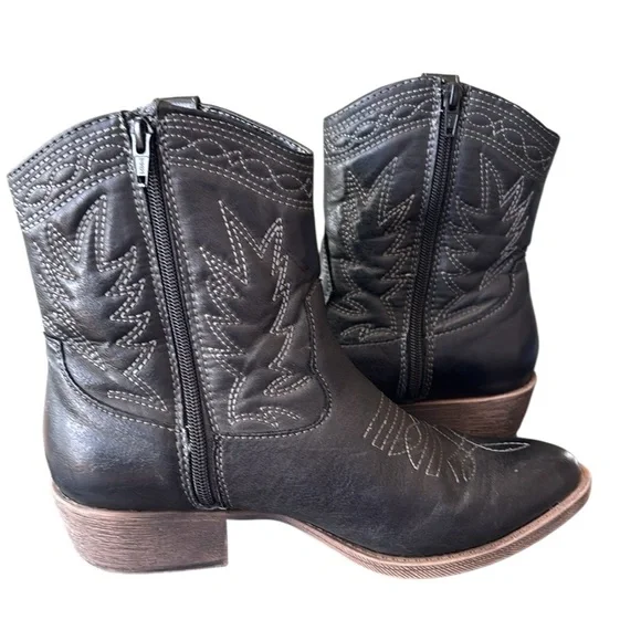 Coconuts By Matisse Pistol Black Cowboy Mid Height Boot Size 9 M - Picture 3 of 8